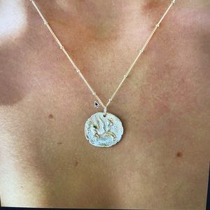 Elegant Gold Medallion Necklace